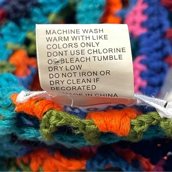 Colorful Crochet Knitted Halter Top - Picture 6 of 8